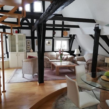 Penthouse Im Historischen Fachwerkhaus Mit Grosser Dachterrasse An Zentralster Lage บอพพาร์ด ภายนอก รูปภาพ