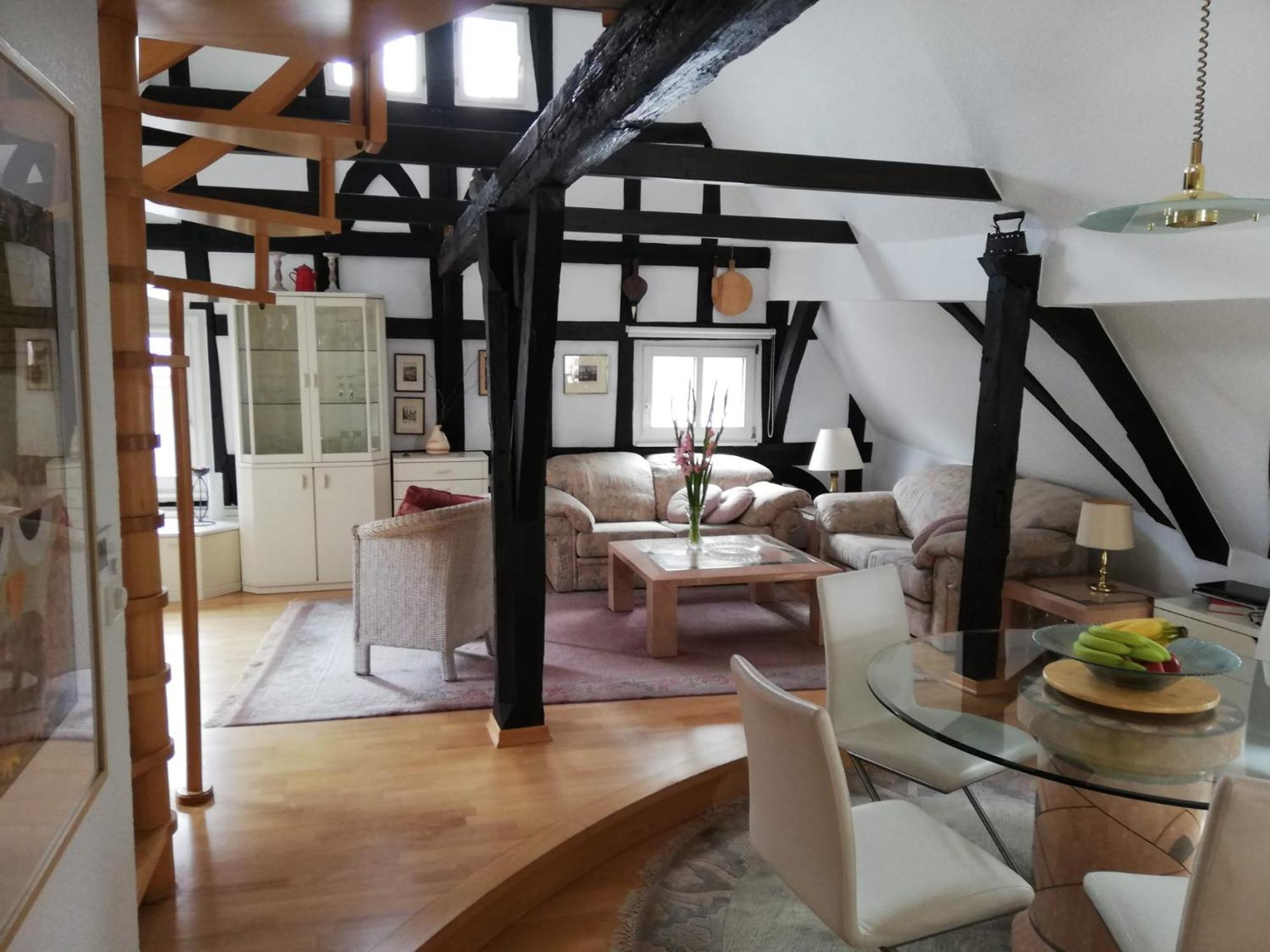 Penthouse Im Historischen Fachwerkhaus Mit Grosser Dachterrasse An Zentralster Lage บอพพาร์ด ภายนอก รูปภาพ